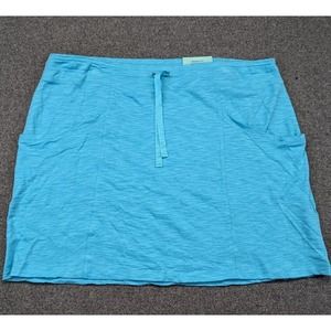 Reel Legends Knit Skirt Size XL Capri Blue Pockets Drawstring